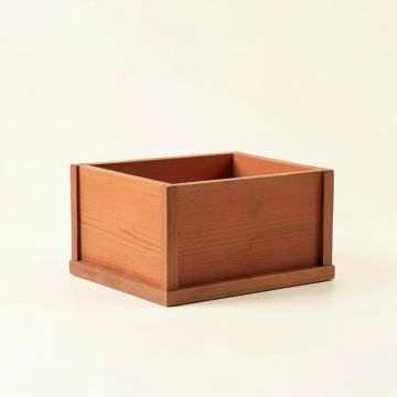 Olive Bluff Empty Raised Planter - Terracotta (synthetic illustration; no displayed measurements)