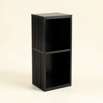 Summit Bridge Narrow Cubby Tower - Black (synthetic illustration; no displayed measurements)