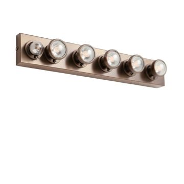 Branford 6 - Light Rubbed Bronze Vanity Light