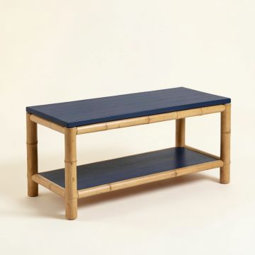 Meadow Bridge Indoor Bench - Navy (synthetic illustration; no displayed measurements)
