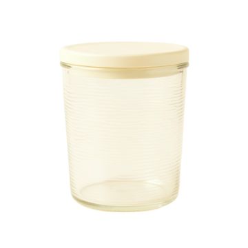 Ash Canyon Storage Canister With Lid - Cream