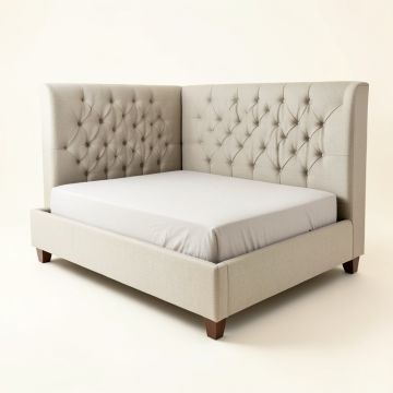 Fontaine Tufted Upholstered Standard Bed (synthetic illustration; no displayed measurements)