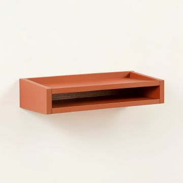 Glen Bend Wall-Mounted Shelf - Terracotta (synthetic illustration; no displayed measurements)
