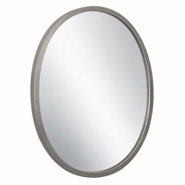 Lake Bridge Framed Wall Mirror - Gray