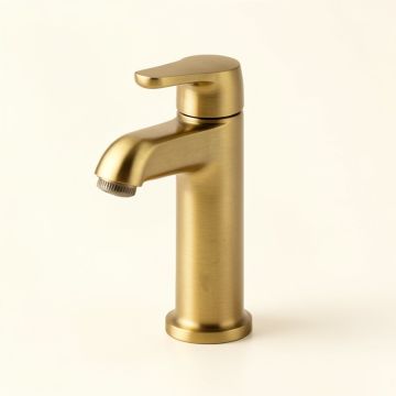 Waterfall Single Hole Bathroom Faucet With Drain Assembly (synthetic illustration; no displayed measurements)