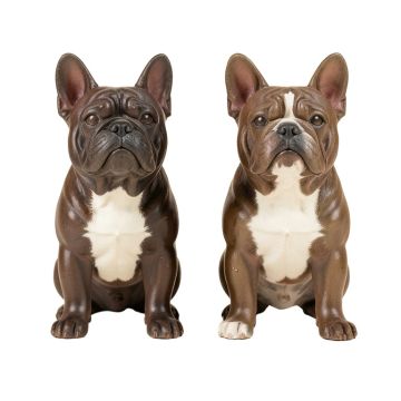 2 Piece Ridgemoor Sleeping French Bulldog Statue Set