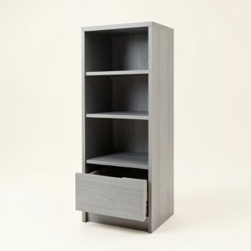 Moss Brook Narrow Cubby Tower - Gray (synthetic illustration; no displayed measurements)