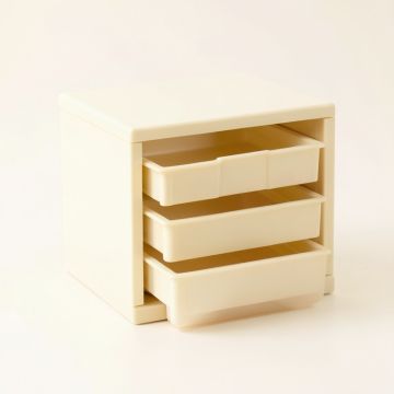 Holly Branch Small-Parts Storage Drawer Cabinet - Ivory (synthetic illustration; no displayed measurements)