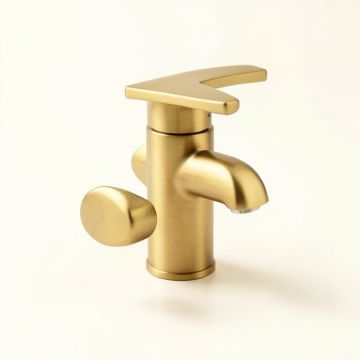 Purist Single-Handle Bathroom Sink Faucet With Straight Lever Handle (synthetic illustration; no displayed measurements)