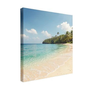 Hawaii Blue Beach Photographic Print On Canvas