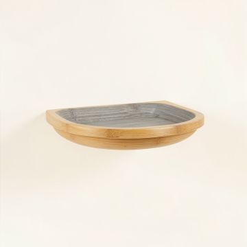 Harbor Crest Wall-Mounted Cat Perch - Gray (synthetic illustration; no displayed measurements)