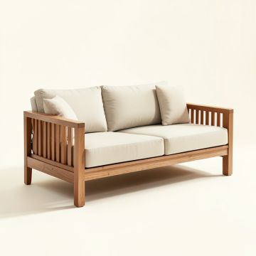 Cosimo Patio Sofa With Cushions (synthetic illustration; no displayed measurements)