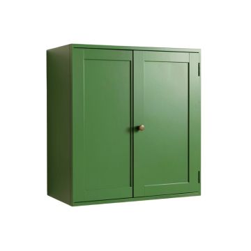 Maple Crest Wall-Mounted Entry Cabinet - Green