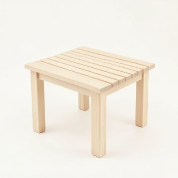 Vale Branch Compact Balcony Table - Ivory (synthetic illustration; no displayed measurements)