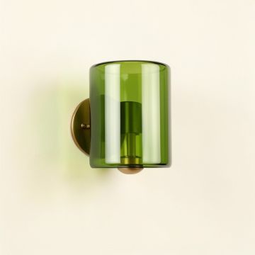 Cliff Bluff Wall Sconce Mounted On A Plain Wall - Green (synthetic illustration; no displayed measurements)