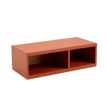 Dune Edge Shoe Storage Bench - Terracotta