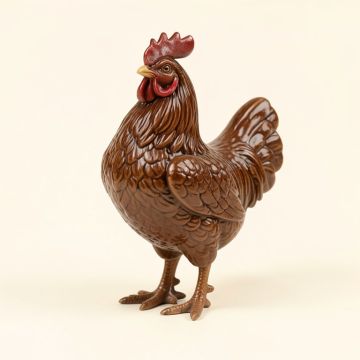Vintage Roosters Figurine (synthetic illustration; no displayed measurements)