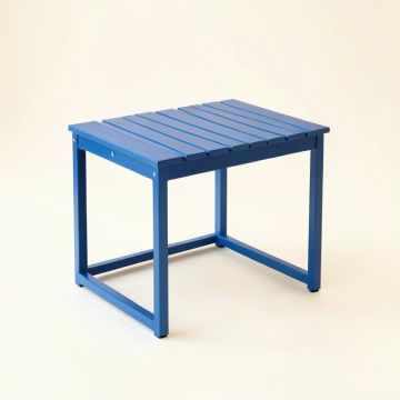Linden Bend Compact Balcony Table - Blue (synthetic illustration; no displayed measurements)