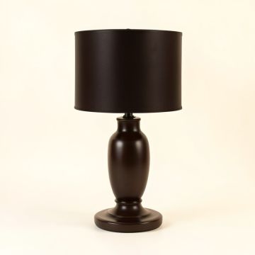 Saluzzo 23 '' Dark Brown Table Lamp (synthetic illustration; no displayed measurements)
