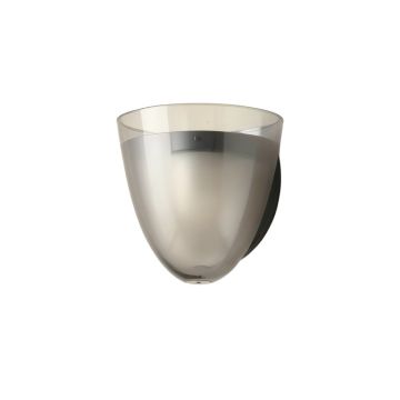 Bay Crossing Wall Sconce Mounted On A Plain Wall - Gray