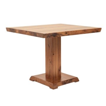 Boothby Drop Leaf Rubberwood Solid Wood Pedestal Dining Table