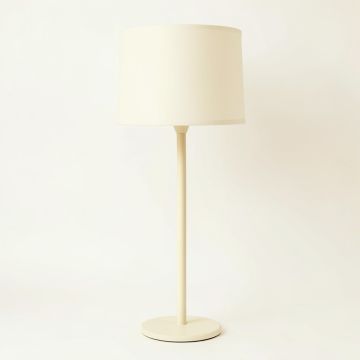 Aspen Bend Floor Lamp With A Plain Fabric Shade - Cream (synthetic illustration; no displayed measurements)
