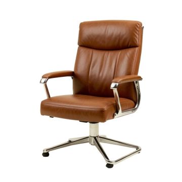 Bloomingburg Genuine Leather Conference Chair
