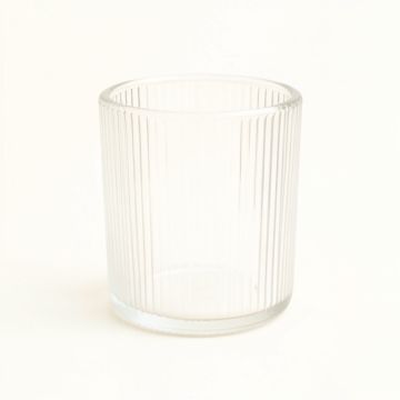 Vale Canyon Empty Candle Holder - White (synthetic illustration; no displayed measurements)