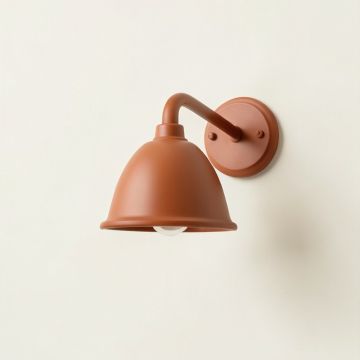 Brook Branch Wall Sconce Mounted On A Plain Wall - Terracotta (synthetic illustration; no displayed measurements)