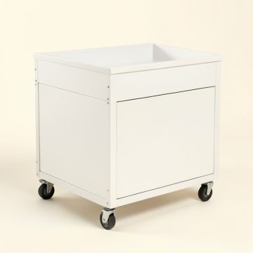 Laurel Bluff Empty Rolling Workshop Cart - White (synthetic illustration; no displayed measurements)