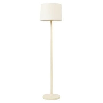 Clay Brook Floor Lamp With A Plain Fabric Shade - Ivory