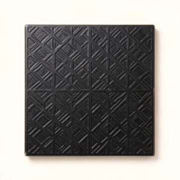 Harbor Arc Uninstalled Square Decorative Tile - Black (synthetic illustration; no displayed measurements)