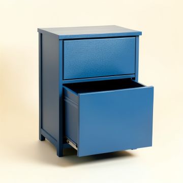 Brook Canyon Freestanding Pull-Out Hamper Cabinet - Blue (synthetic illustration; no displayed measurements)