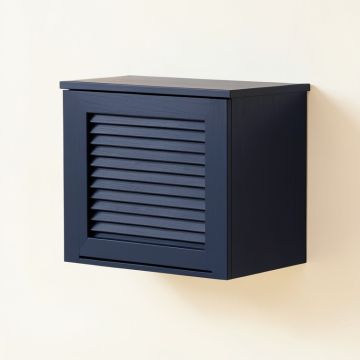 Ridge Dale Wall-Mounted Entry Cabinet - Navy (synthetic illustration; no displayed measurements)