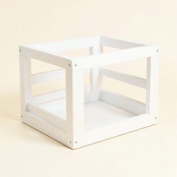 Oak Canyon Empty Furniture-Style Pet Crate - White (synthetic illustration; no displayed measurements)