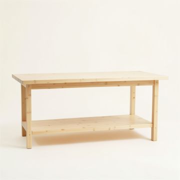 Lake Brook Empty Workshop Workbench - Ivory (synthetic illustration; no displayed measurements)