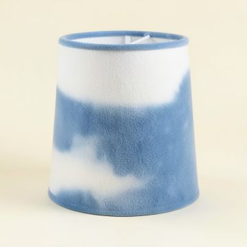 Mod Dinosaur 7 '' H X 10 '' W Brushed Microfiber Empire Lamp Shade ( Uno ) In White/Blue (synthetic illustration; no displayed measurements)