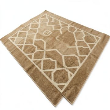 Calderon Geometric Tufted Tan Indoor / Outdoor Area Rug (synthetic illustration; no displayed measurements)