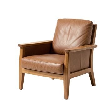 Farryn 26 '' Wide Top Grain Leather Lounge Chair