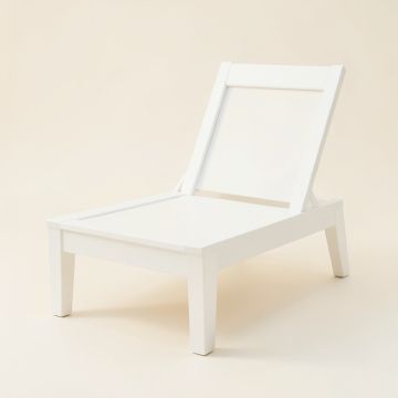 Heath Brook Outdoor Lounge Chair - White (synthetic illustration; no displayed measurements)