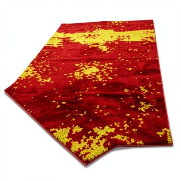 Brooksville Abstract Red/Yellow Rug (synthetic illustration; no displayed measurements)