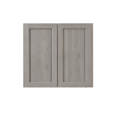 Ridge Edge Wall-Mounted Entry Cabinet - Gray