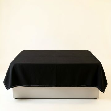 Spruce Arc Flat Bed Sheet - Black (synthetic illustration; no displayed measurements)