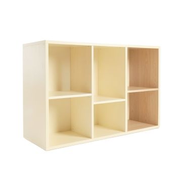 Wren Bend Desktop Shelving Unit - Cream
