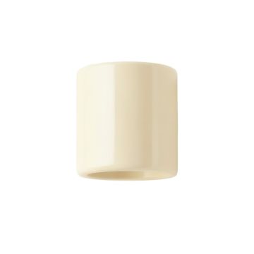 Oak Bend Wall Sconce Mounted On A Plain Wall - Ivory
