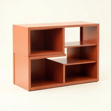 Brook Brook Desktop Shelving Unit - Terracotta (synthetic illustration; no displayed measurements)
