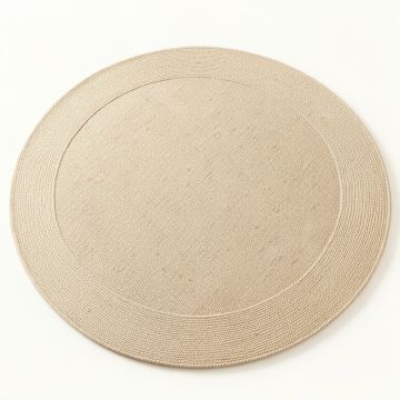 Cove Crest Round Area Rug - Beige (synthetic illustration; no displayed measurements)