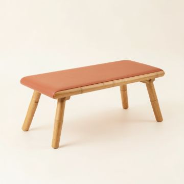 Ash Dell Indoor Bench - Terracotta (synthetic illustration; no displayed measurements)