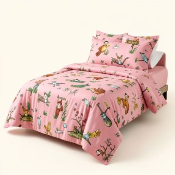 Speers Safari 4 Piece Crib Bedding Set (synthetic illustration; no displayed measurements)
