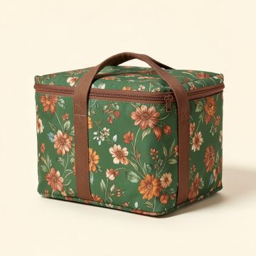 Floral Insulated Lunch Bag (synthetic illustration; no displayed measurements)